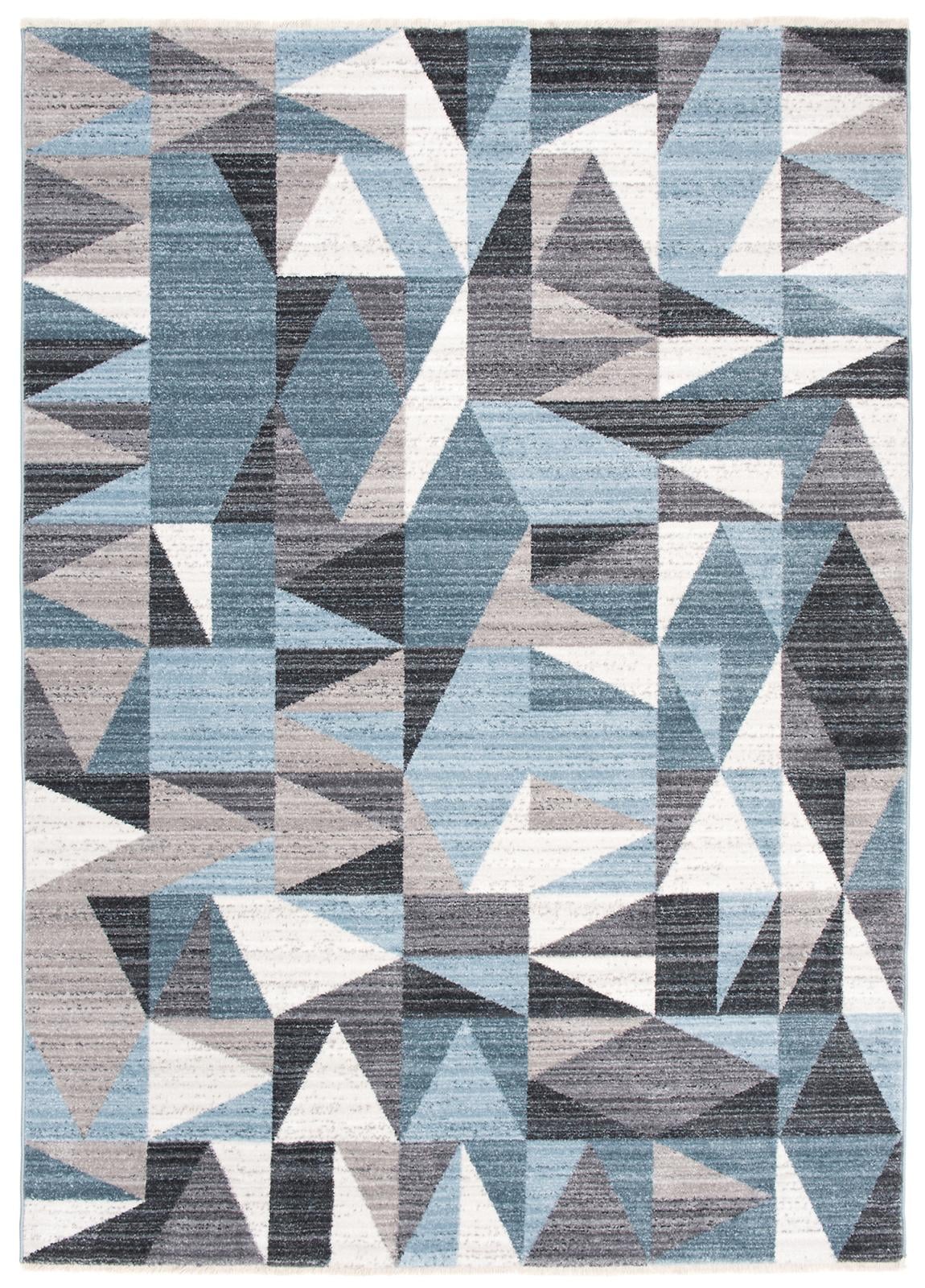 Dywan Nowoczesny Mystic Geometryczny 3913A GRAY BLUE - szary, niebieski