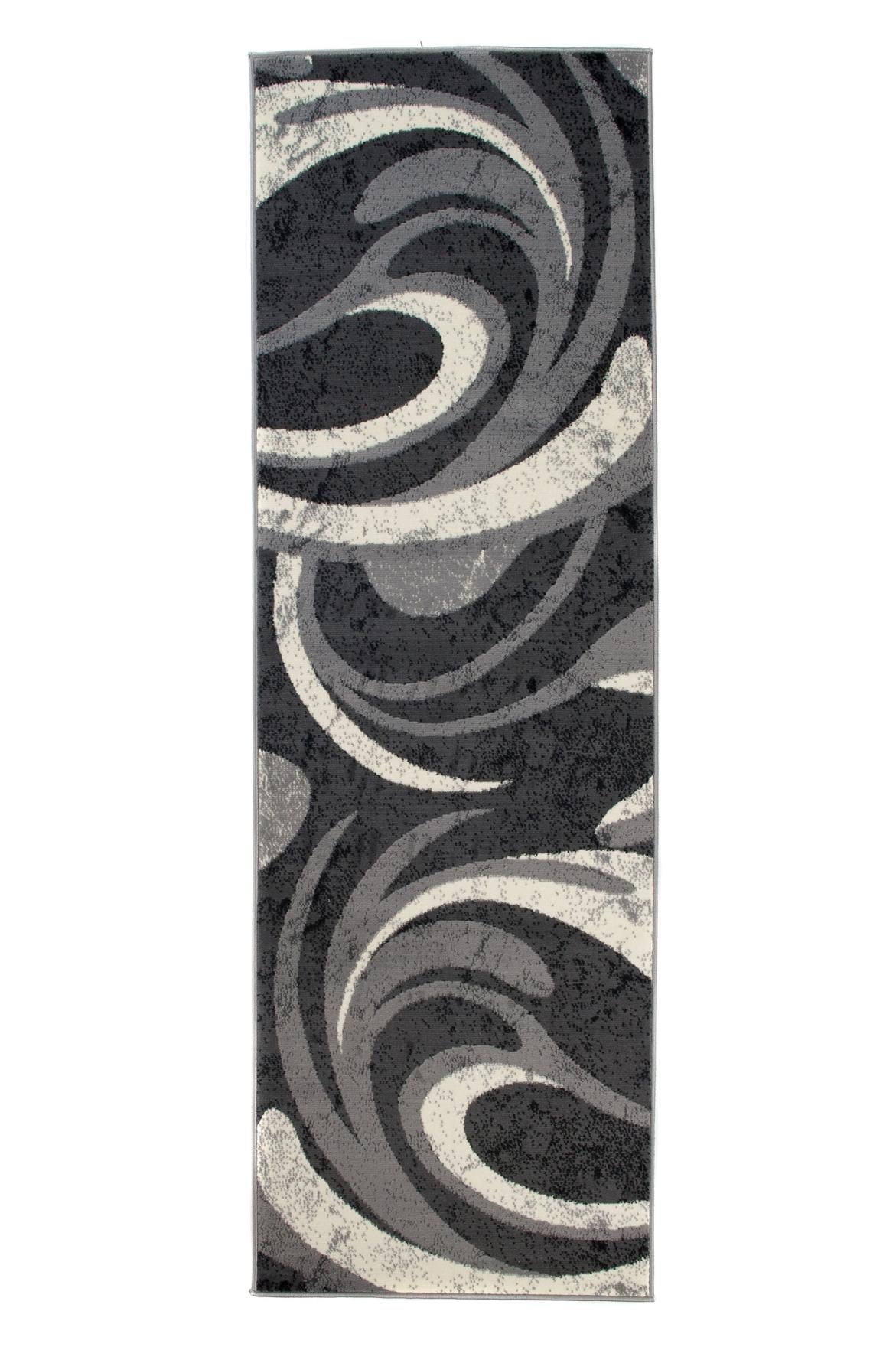 Dywan Nowoczesny Dream Geometryczny, Paski 2641A DARK GRAY - szary