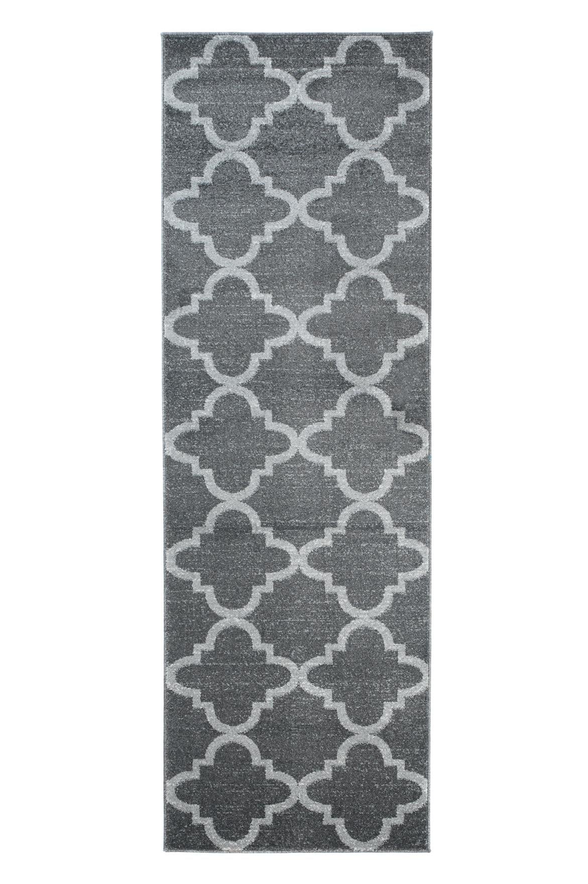 Dywan Nowoczesny Sari Geometryczny L386A DARK GRAY - szary