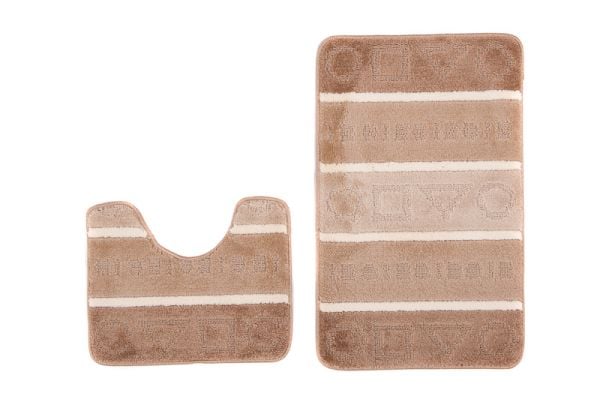 Dywanik Łazienkowy zestaw 2-częściowy zestaw MULTI B5015 BEIGE