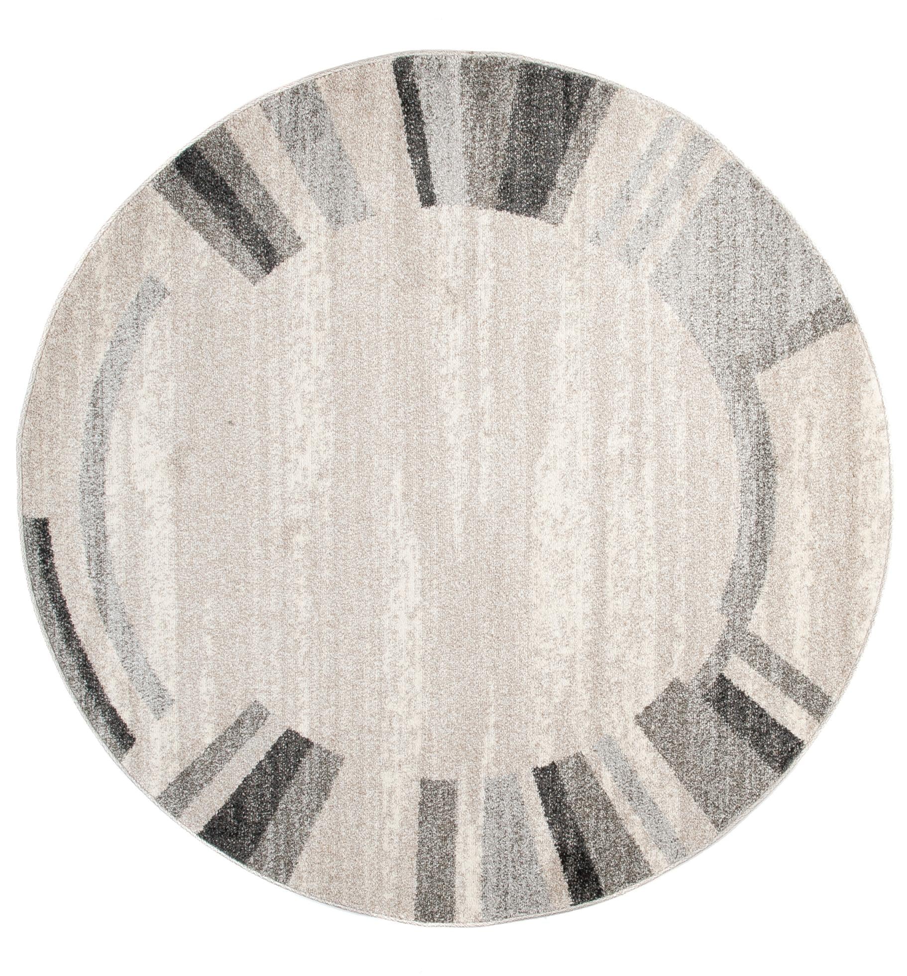 Dywan Nowoczesny Sari Koło Ramka 3443A BEIGE - beżowy, szary