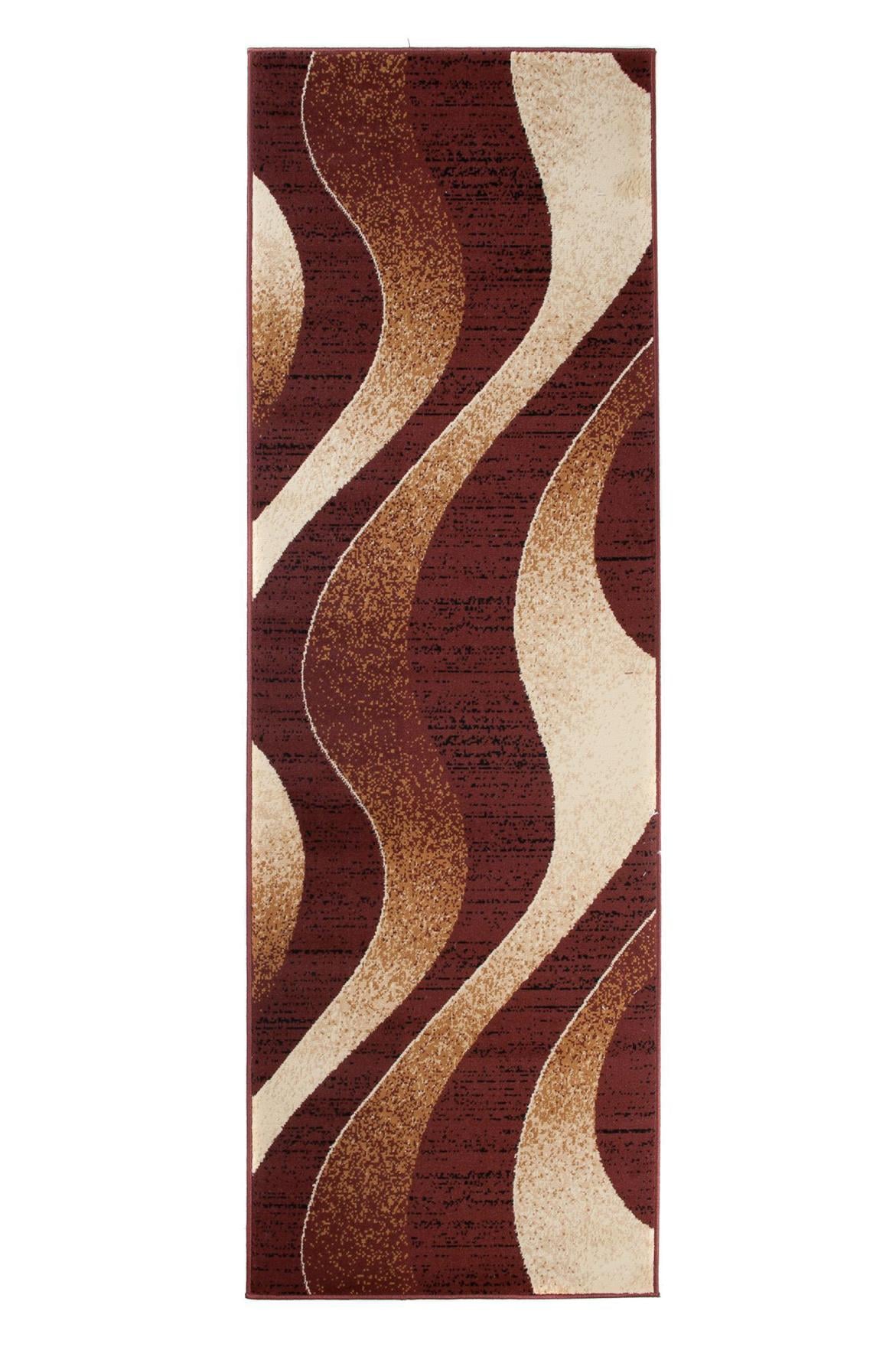 Dywan Nowoczesny Dream Geometryczny, Paski K857A BROWN - brązowy