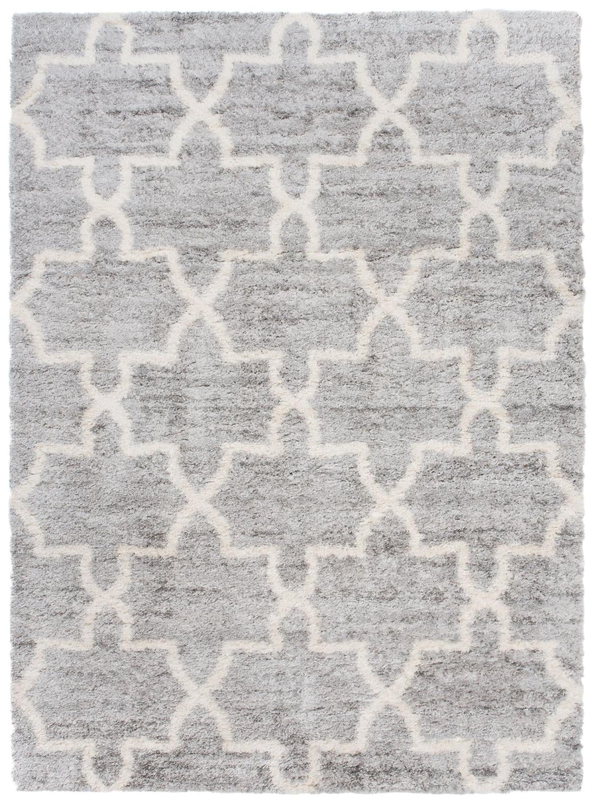 Dywan Shaggy Długowłosy Versay Geometryczny Q265A GRAY - jasnoszary