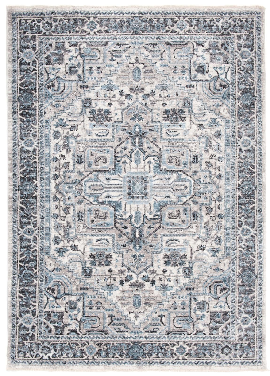 Dywan Tradycyjny Mystic 3783A SILVER DGRAY - szary, niebieski