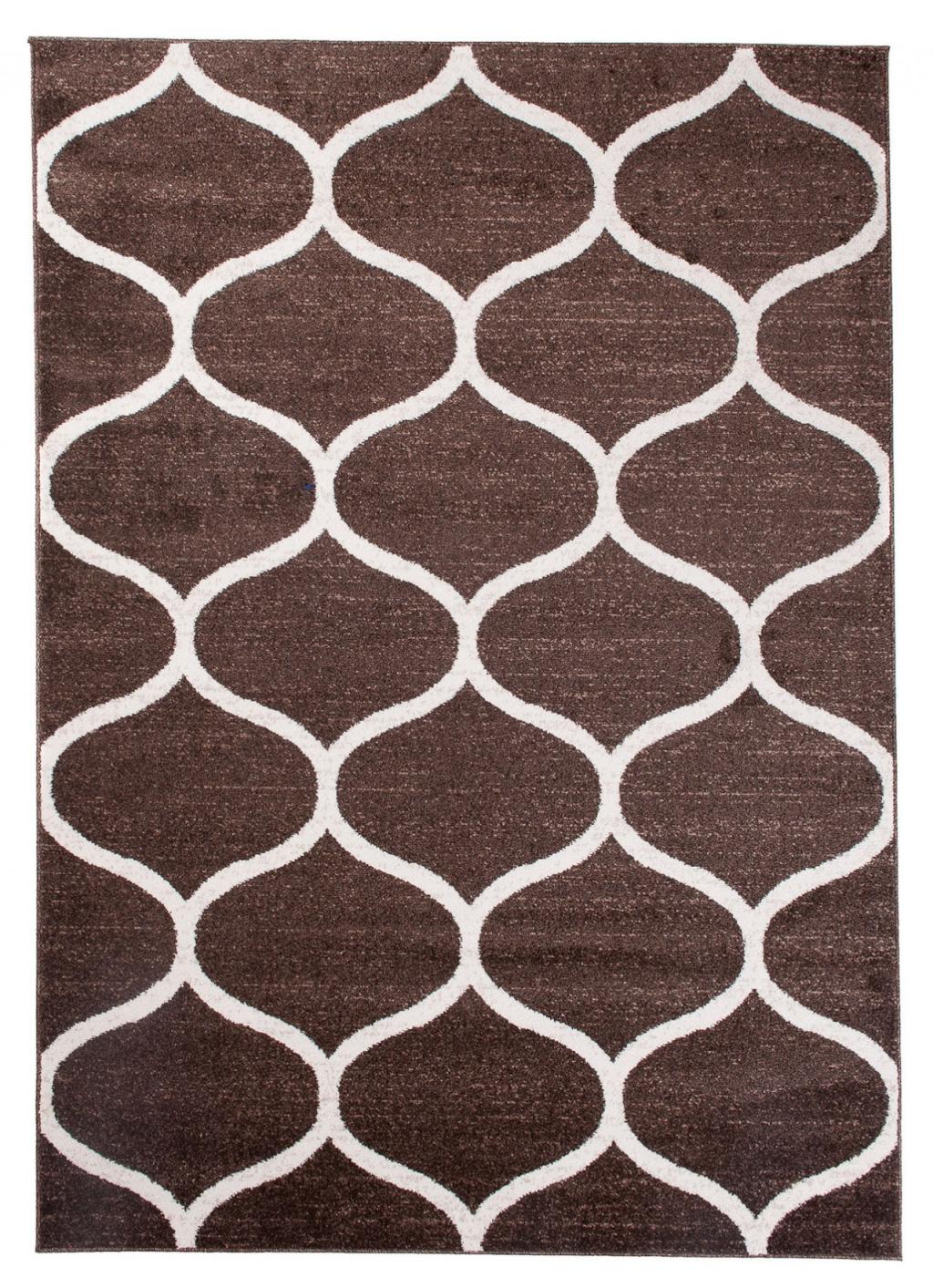 Dywan Nowoczesny Sari Geometryczny E665A BROWN - brązowy