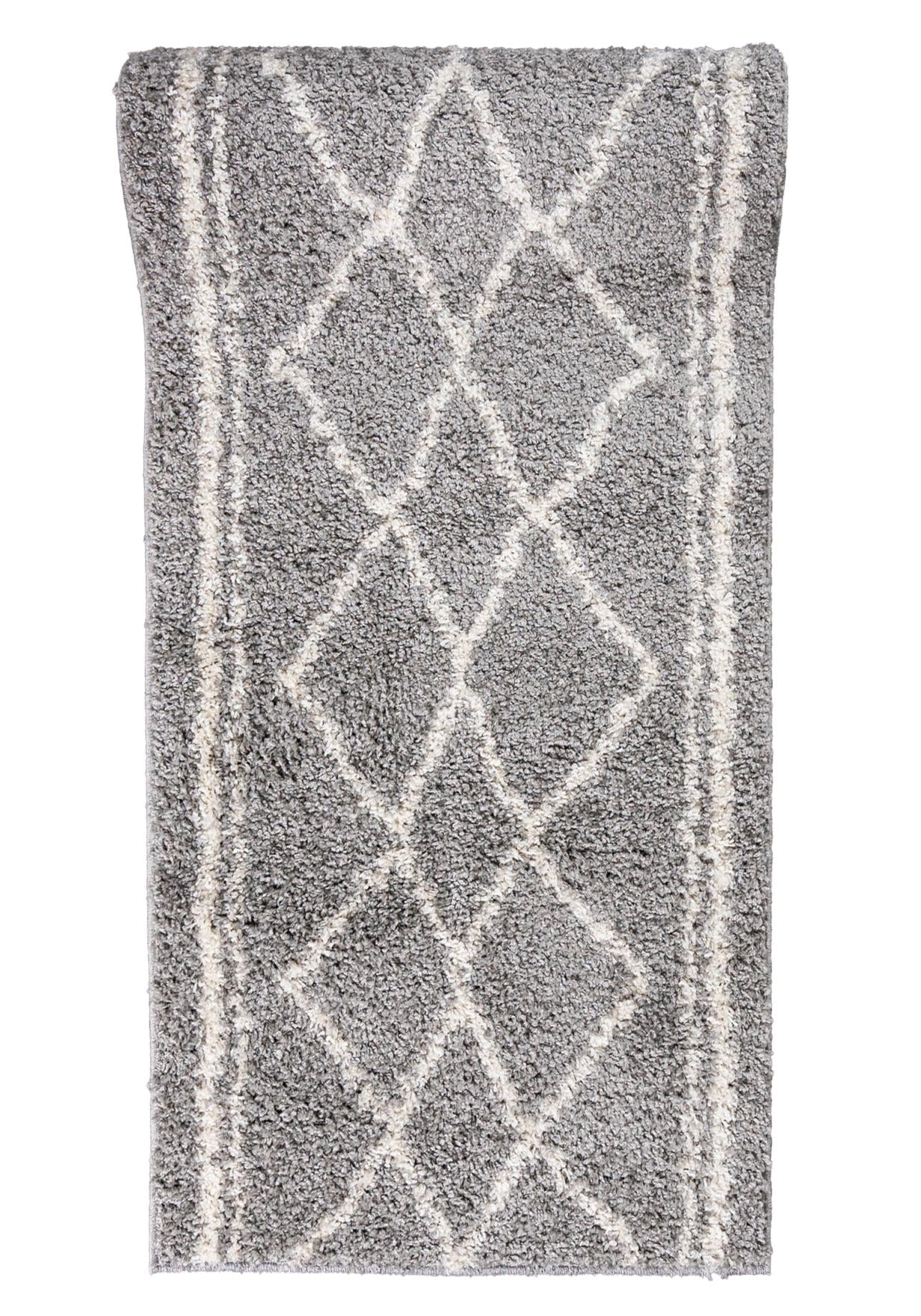 Chodnik Dywanowy Shaggy Boho DELHI 2655A - szary
