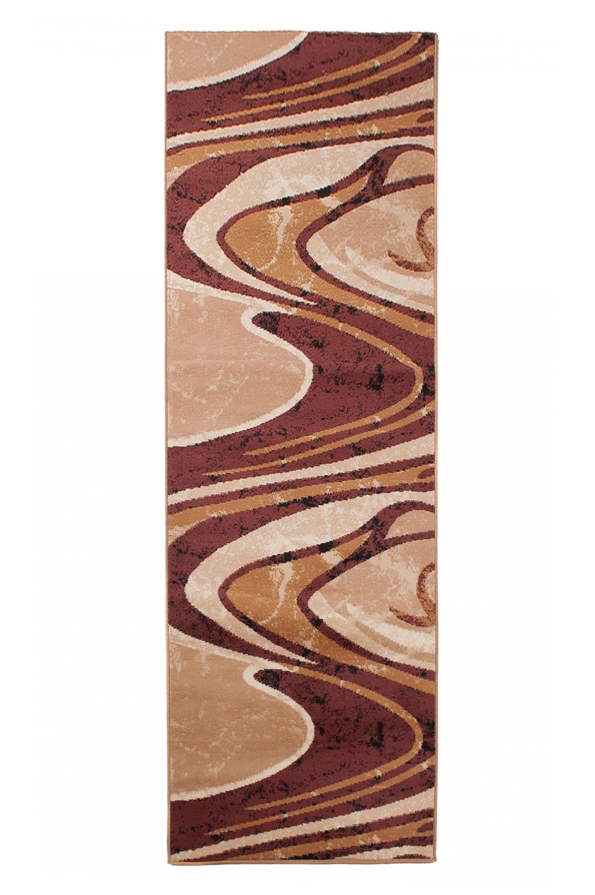 Dywan Nowoczesny Dream Geometryczny, Paski 2640C BROWN - brązowy