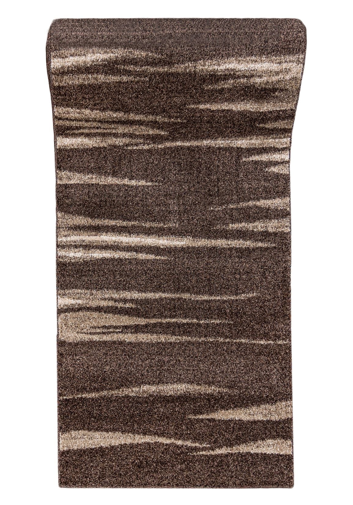 Chodnik Dywanowy Na Metry SARI 3436A DARK BROWN - nowoczesny, abstrakcyjny, brązowy