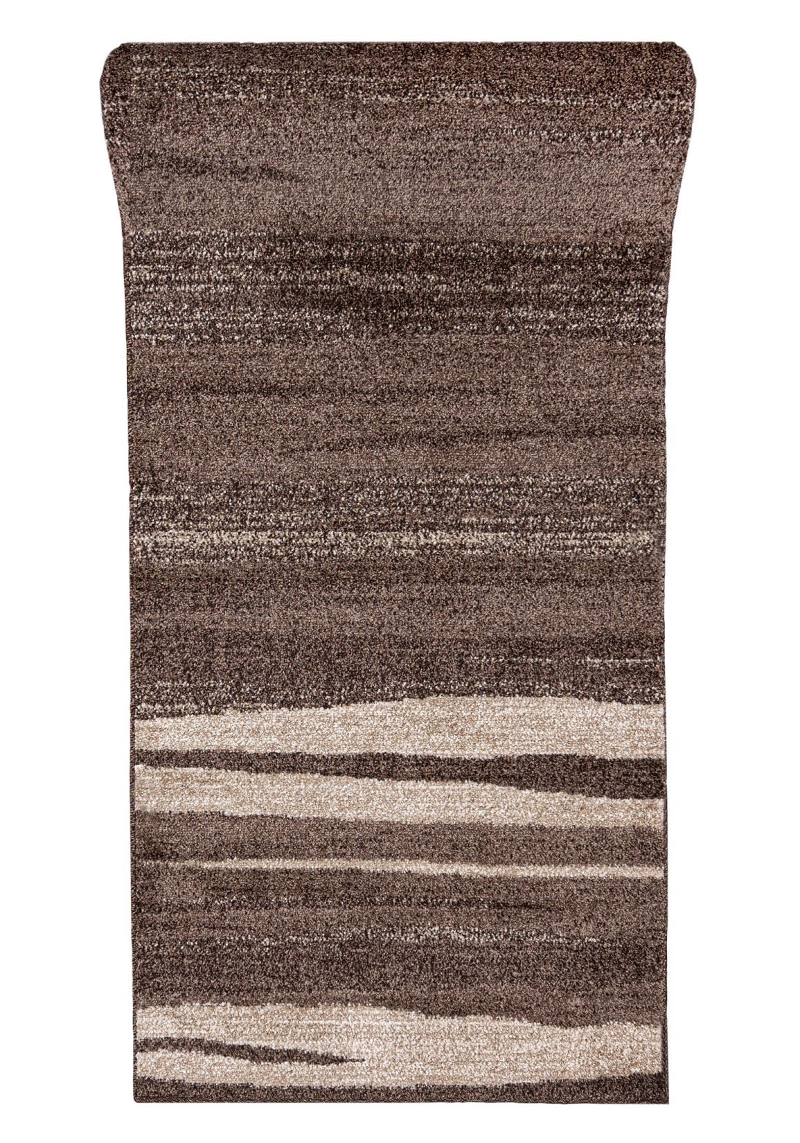 Chodnik Dywanowy Na Metry SARI 3437A DARK BROWN - nowoczesny, abstrakcyjny, brązowy