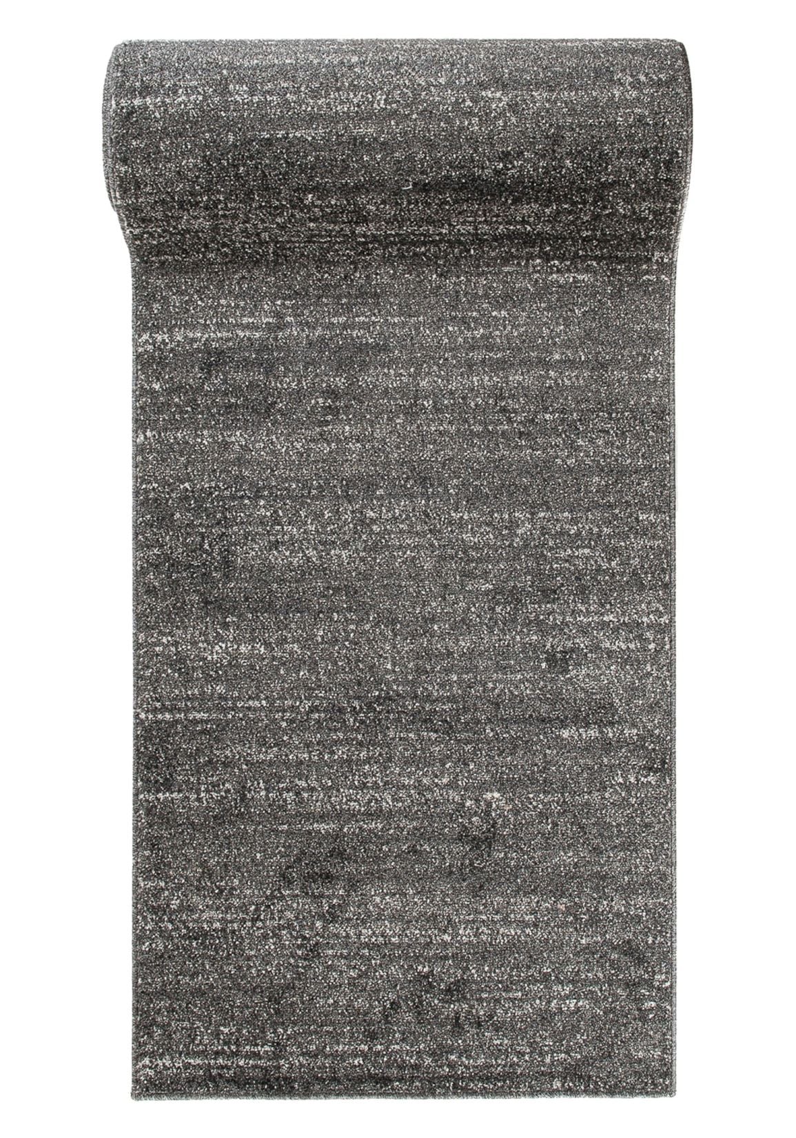 Chodnik Dywanowy Na Metry SARI T006A BLACK - nowoczesny, jednokolorowy, czarny, grafitowy, szary