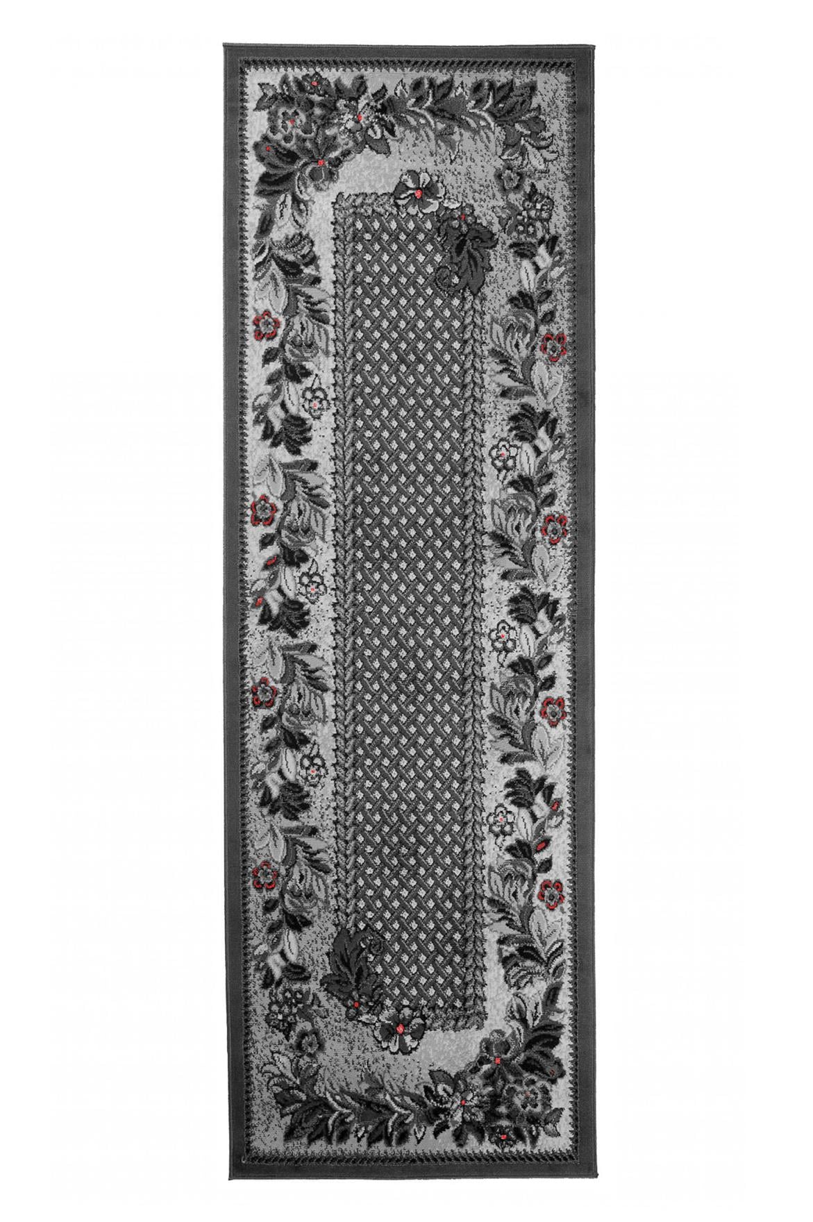 Dywan Nowoczesny Dream Roślinny 7192B DARK GRAY - szary