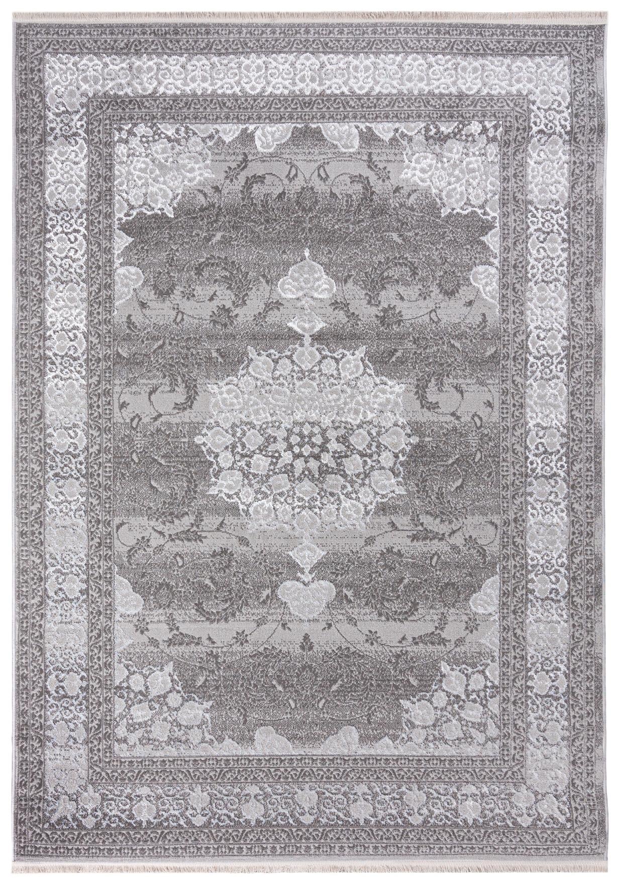 Dywan Orientalny PALERMO E062A PES WHITE COKME AGRI - szary