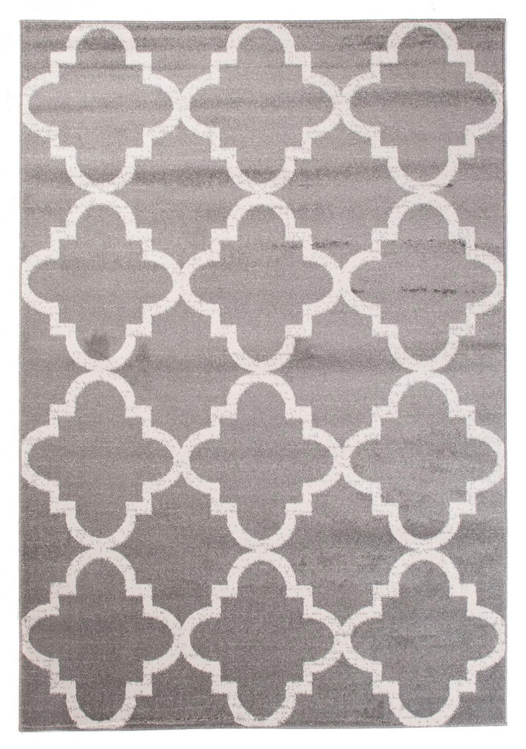 Dywan Nowoczesny Sari Geometryczny L386B FUME - jasnoszary