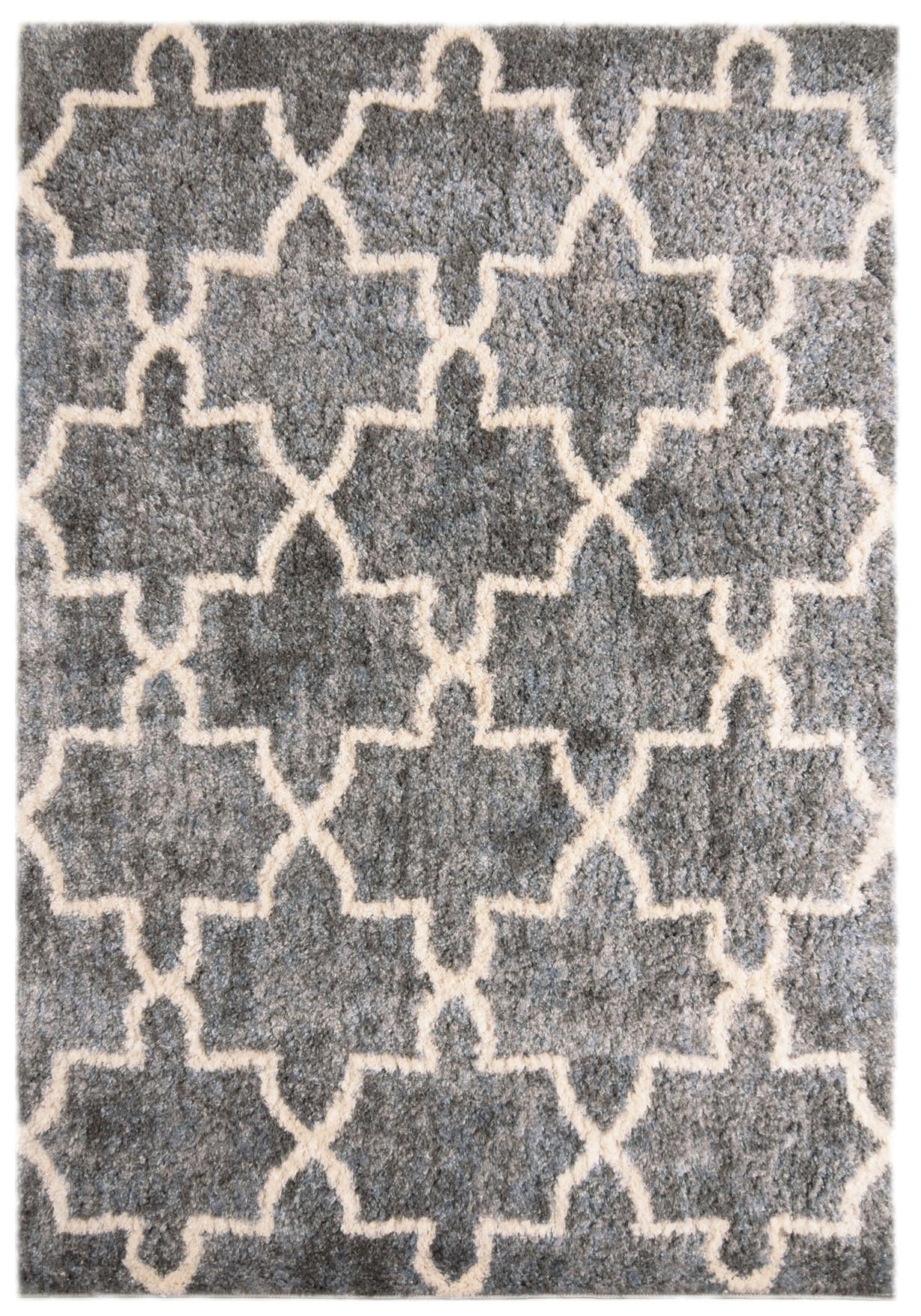 Dywan Shaggy Długowłosy Versay Geometryczny Q265A DARK GRAY - szary