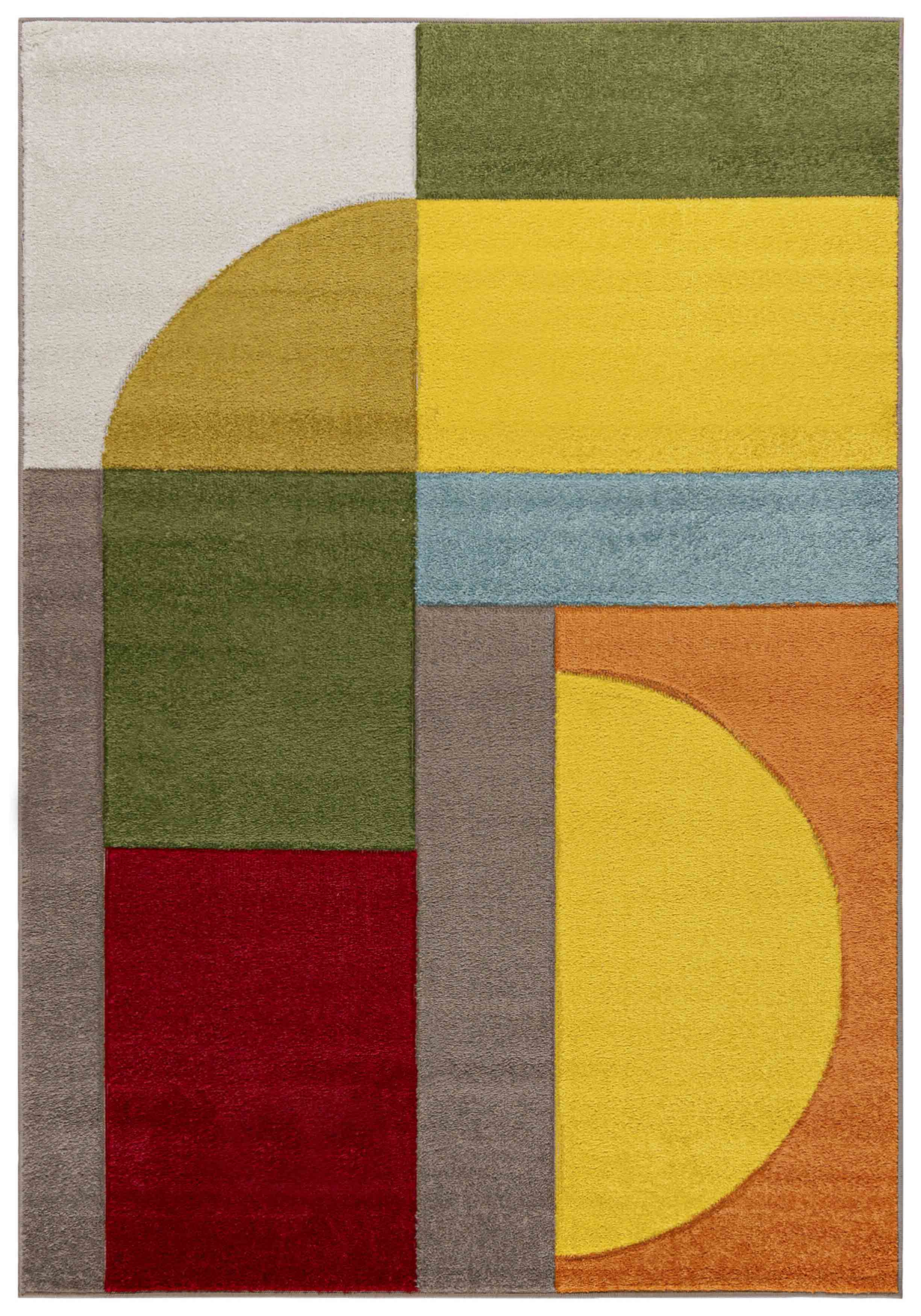 Dywan A096A ATLANTA - nowoczesny, geometryczny, kolorowy