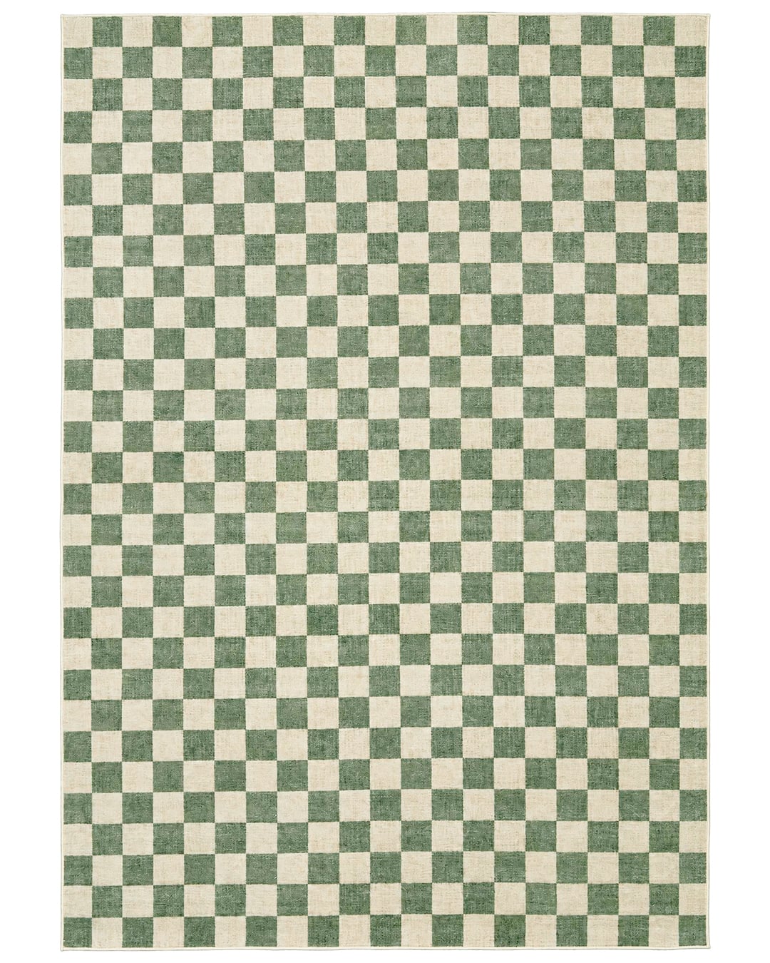 Dywan Nowoczesny, Geometryczny - Dax Verde - beżowy, zielony, kratka
