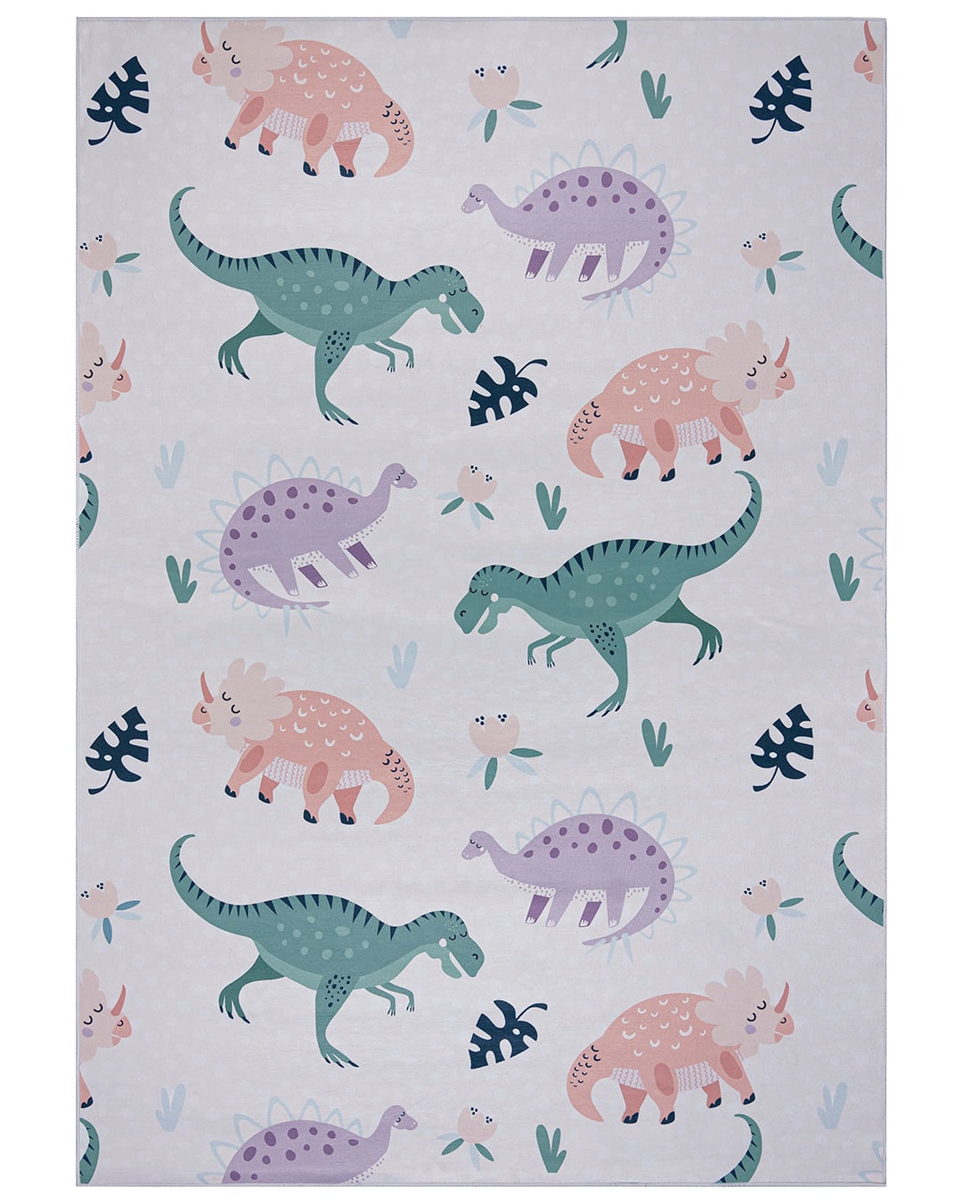 Dywan Dziecięcy - Animali Dino - dinozaury, zwierzęta, wielokolorowy