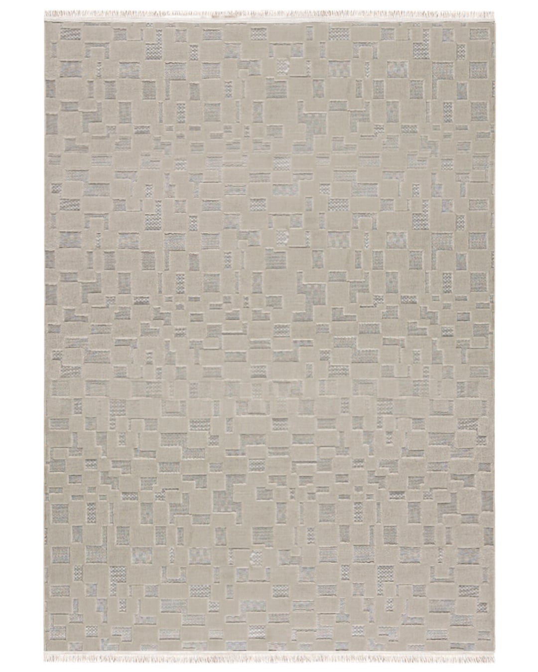 Dywan Nowoczesny z Frędzlami - Sora Volo Beige - beżowy