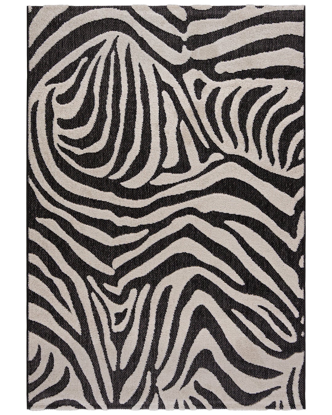 Dywan Zewnętrzny / Wewnętrzny - Zebra Nero - biały, czarny, wodoodporny
