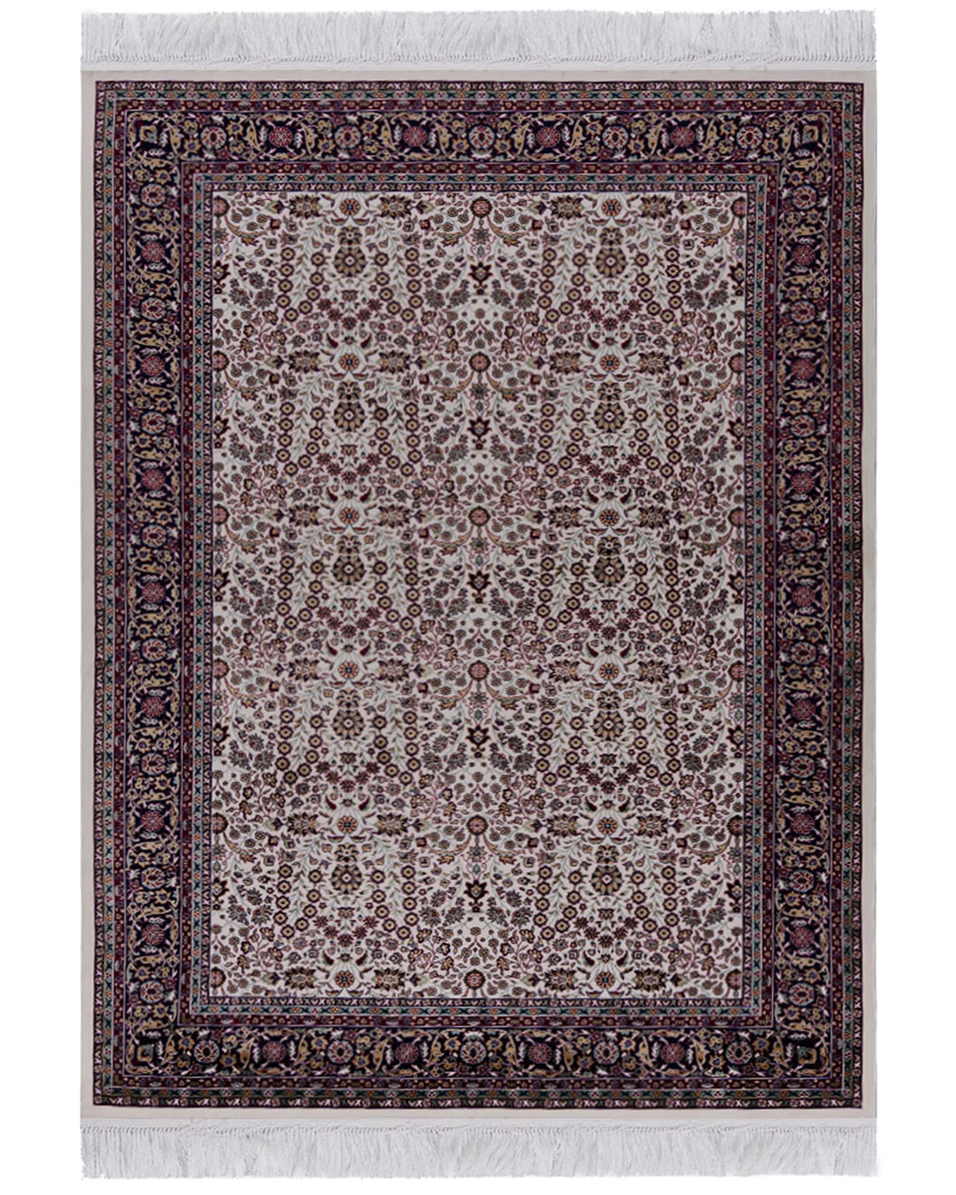 Dywan Tradycyjny z Frędzlami - Castello Beige - beżowy, różowy