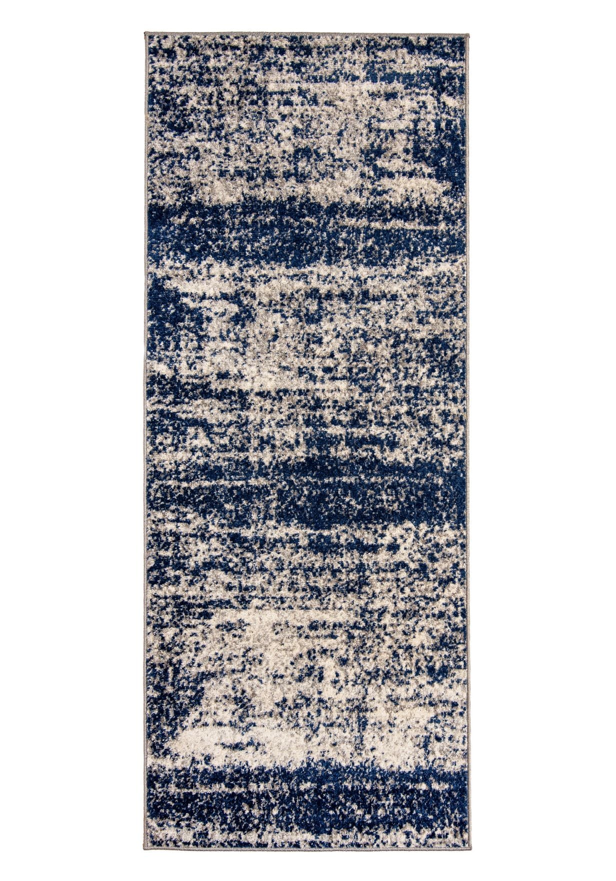 Dywan do Przedpokoju, Kuchni Vintage SPRING H171A DARK BLUE - niebieski