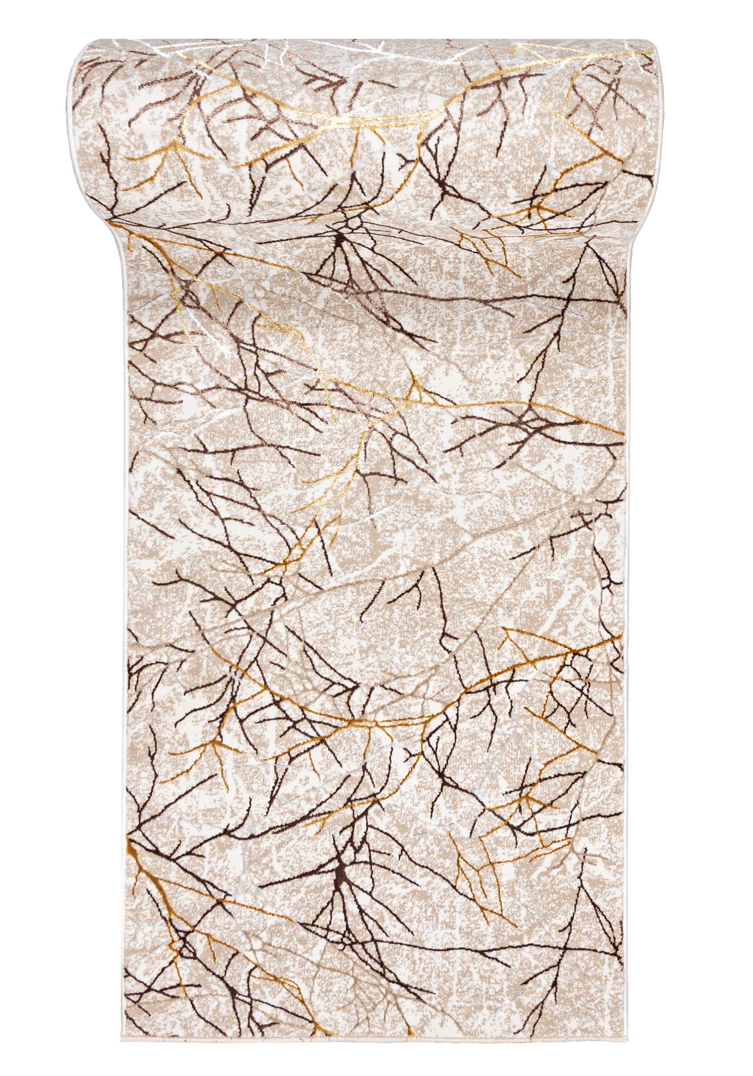 Chodnik Nowoczesny GOLDEN NA40A CREAM - glamour, beżowy, kremowy