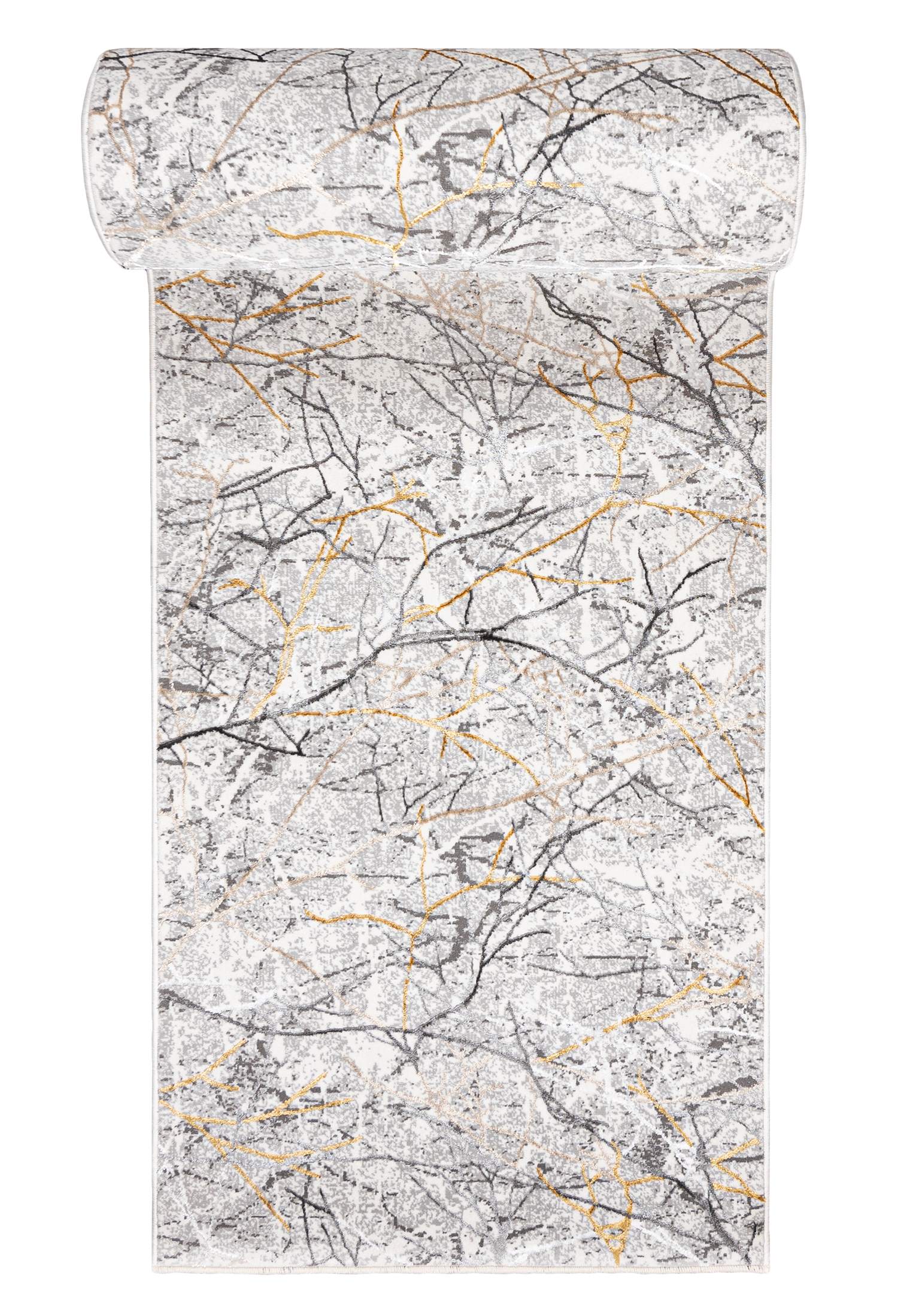 Chodnik Nowoczesny GOLDEN NA40S CREAM - glamour, grafitowy, szary
