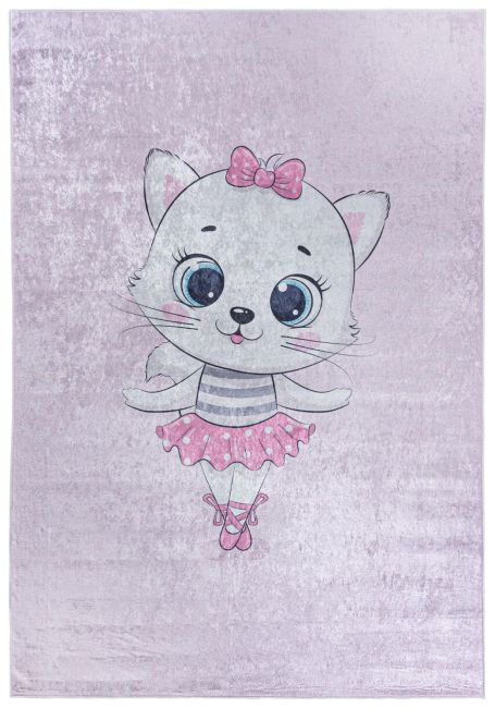 Dywan Dziecięcy dla Dziewczynki Kot Baletnica EMMA 2744 - różowy /1/_/1_2b34.jpg
