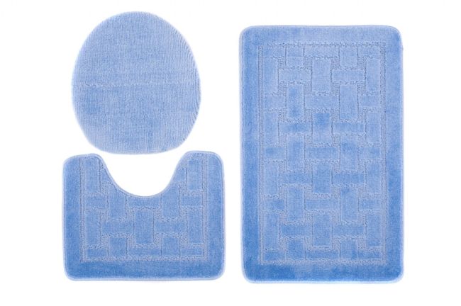 Dywanik Łazienkowy zestaw 3-częściowy zestaw MONO 1039 BLUE /2/_/2_jpg15299