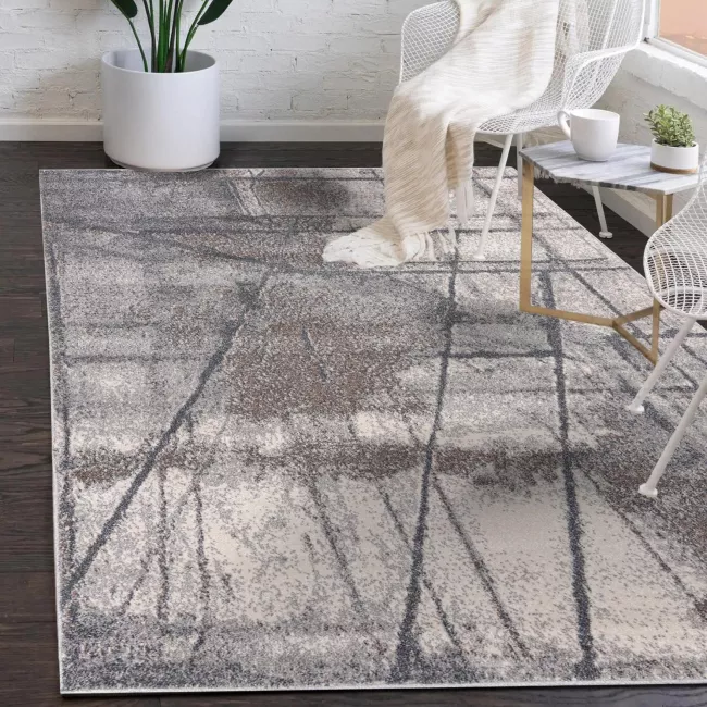 Dywan Nowoczesny Melanż LYDIA 1054 125 - beżowy, szary