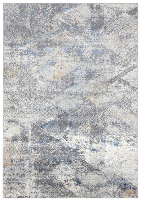 Dywan Nowoczesny Portland Abstrakcyjny G500B WHITED BLUE - jasnoszary, niebieski /g/5/g500bwhite