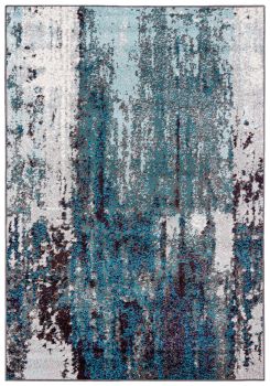 Dywan Nowoczesny Bristol Abstrakcyjny 1555A DGREY LBLUE - niebieski