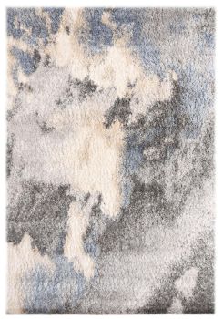 Dywan Shaggy Długowłosy Versay Abstrakcyjny Q296B GRAY - szary, niebieski