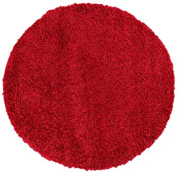 Dywan Shaggy Długowłosy Tokyo Koło Jednokolorowy 6365A RED - czerwony