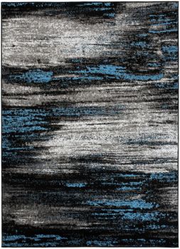 Dywan Nowoczesny Maya Abstrakcyjny Z905B BLACK - czarny, niebieski