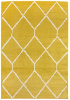 Dywan Nowoczesny Spring Geometryczny H180A YELLOW - pastelowy, żółty