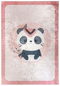 Dywan Dzięcięcy w Kolorze Różowym Panda EMMA 27471 - różowy