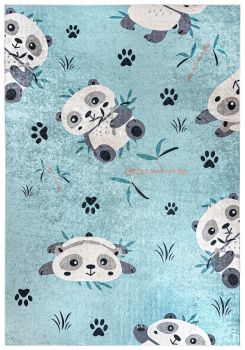 Dywan Dzięcięcy w Kolorze Niebieskim Panda EMMA 36460 