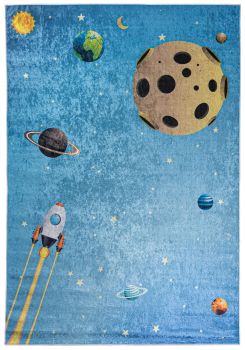 Dywan Dziecięcy Kosmos Planety EMMA 2698 - niebieski