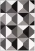 Dywan Nowoczesny Maya Geometryczny Z902D DARK GRAY - szary, czarno-biały