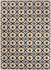 Dywan Nowoczesny Maya Geometryczny Z645C WHITE - szary, żółty