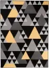 Dywan Nowoczesny Maya Geometryczny Z900C BLACK - szary, żółty