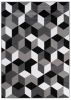 Dywan Nowoczesny Maya Geometryczny Q545A DARK GRAY - szary, czarno-biały