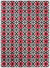 Dywan Nowoczesny Maya Geometryczny Z645E WHITE - szary, czerwony