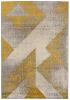 Dywan Nowoczesny Spring Abstrakcyjny H173A DARK YELLOW - szary, żółty