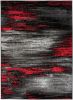 Dywan Nowoczesny Maya Abstrakcyjny Z905E BLACK - czarny, czerwony