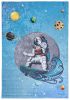 Dywan Dziecięcy Kosmos Planety EMMA 2236 - niebieski