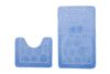 Dywanik Łazienkowy zestaw 2-częściowy zestaw MONO 1147 BLUE