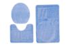 Dywanik Łazienkowy zestaw 3-częściowy zestaw MONO 1107 BLUE