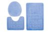 Dywanik Łazienkowy zestaw 3-częściowy zestaw MONO 1039 BLUE